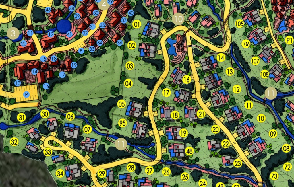 Large Mast Plan of lot area